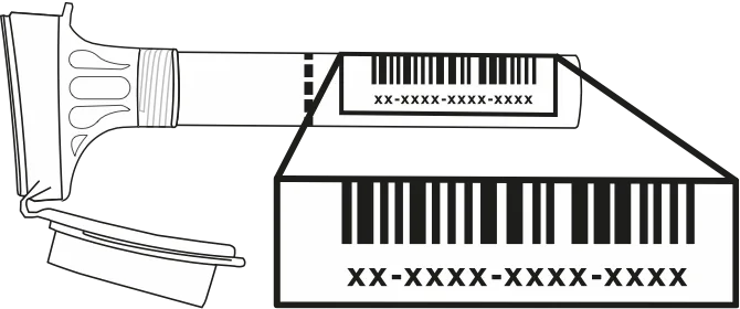 Where to find the unique 14-digit barcode number on your FitnessGenes saliva collection tube