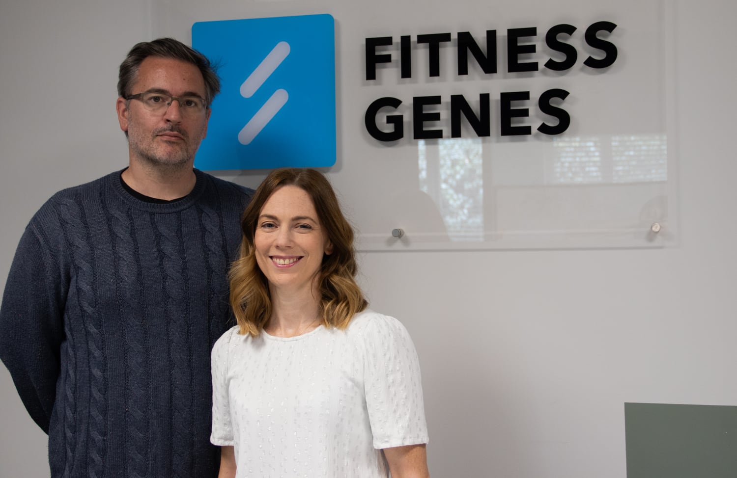 Dr Samantha Decombel and Dr Stuart Grice, founders of FitnessGenes