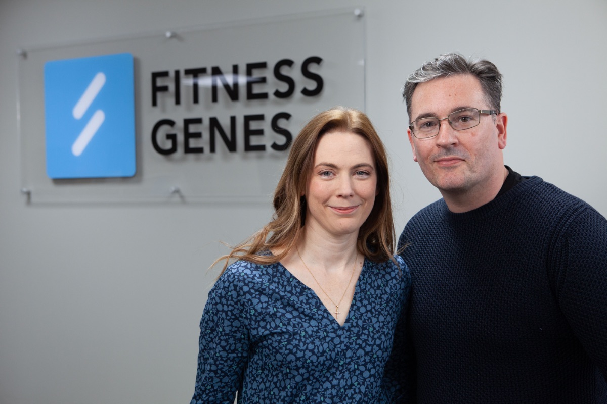 Dr Samantha Decombel and Dr Stuart Grice, founders of FitnessGenes